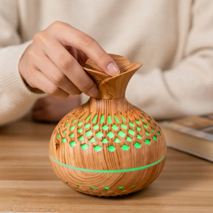 Wood Grain Aroma Diffuser with Ultrasonic Mist